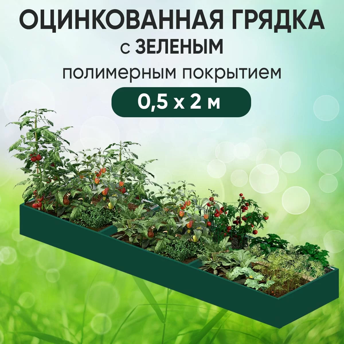 Грядка зеленая (0,5 х 2)